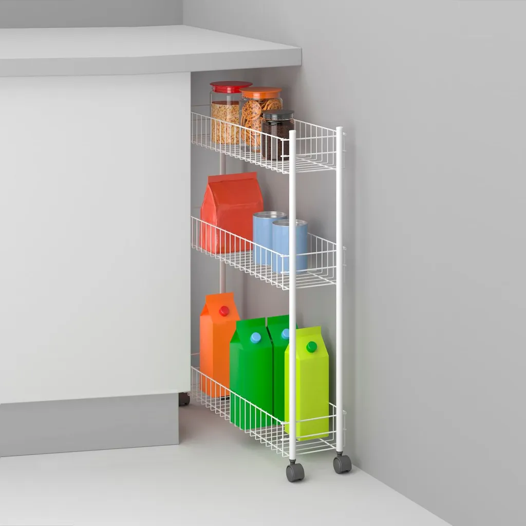 Metaltex Fino Allzweckwagen, 4 Etg. 60x16x95cm 341434 – Bild 5