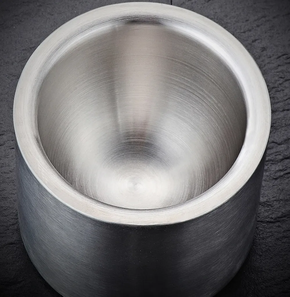 2er Set BAYLI Edelstahl Mörser Mit Stößel & Deckel - Massiver Gewürzmörser Für Die Küche - Bruchfeste Kräutermühle - Gewürzmühle Für Kräuter Und Gewürze - Tabletten Zerkleiner - Tablettenmörser – Bild 9