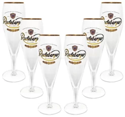 Radeberger Pilsener Bierpokal Glas Gläser-Set - 6x Pilstulpen 0,3l Geeicht