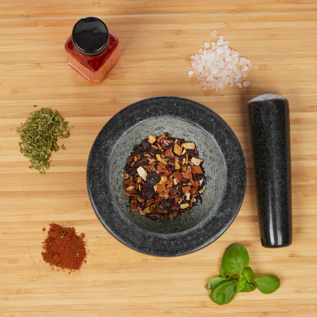 Relaxdays Granit Mörser Mit Stößel XL – Bild 6