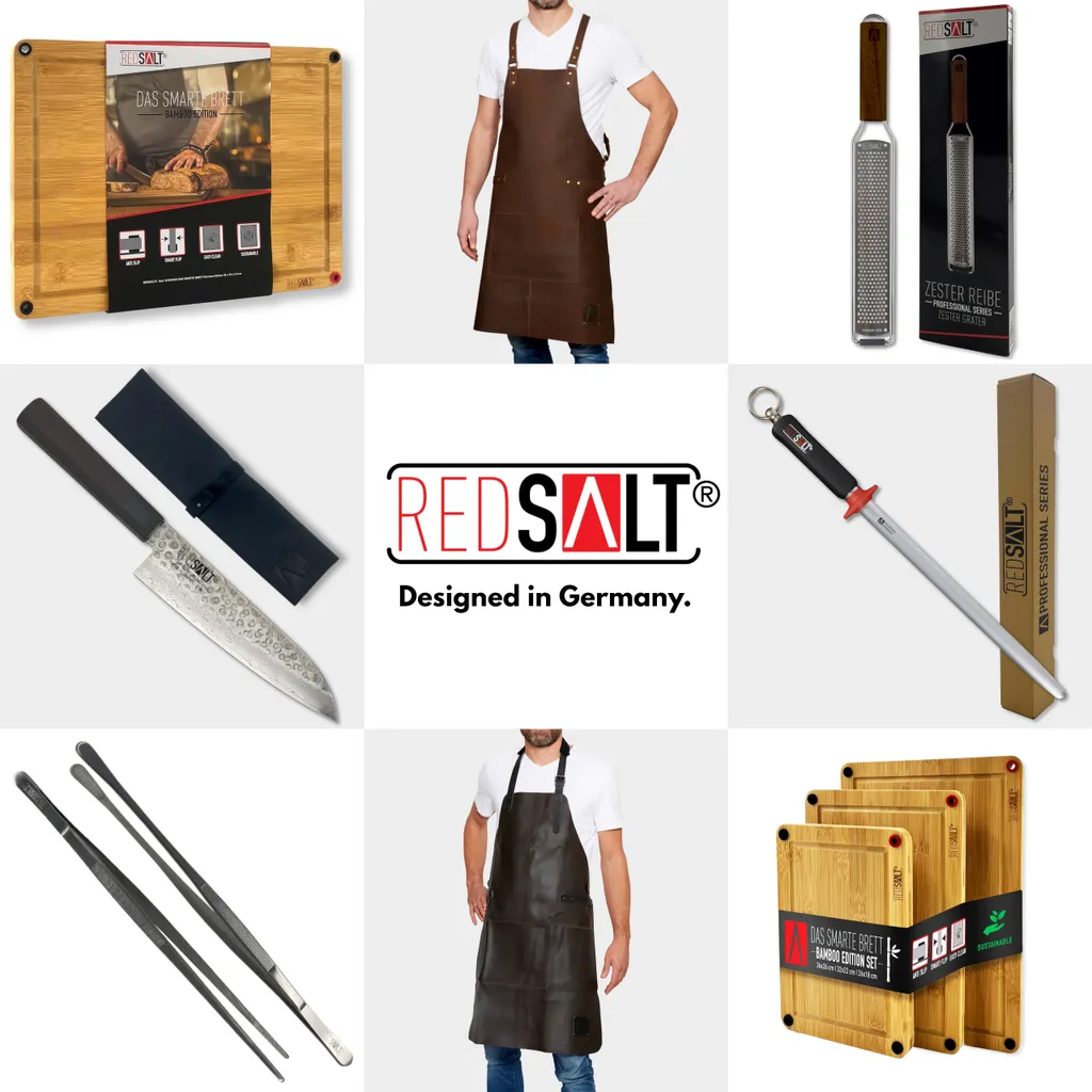 REDSALT® Premium Zester Edelstahl Reibe Mit Holzgriff | Rasiermesserscharfe Klinge | Küchenreibe Für Zitrone Ingwer Muskatnuss | Parmesanreibe Ingwerreibe Zitronenreibe Käsereibe – Bild 8