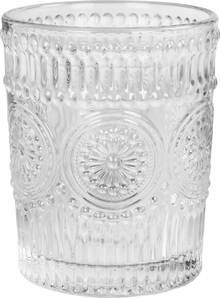 Krumble Wasserglas - Vintage - Trinkgläser - Wasserglas - Whiskeyglas - Spülmaschinenfest - 6 Stück - 260 Ml Pro Glas - Glas - Transparent – Bild 2