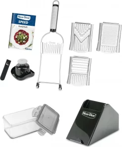 Genius Nicer Dicer Speed XXL Vorteilsset 10tlg. Plus Schäler