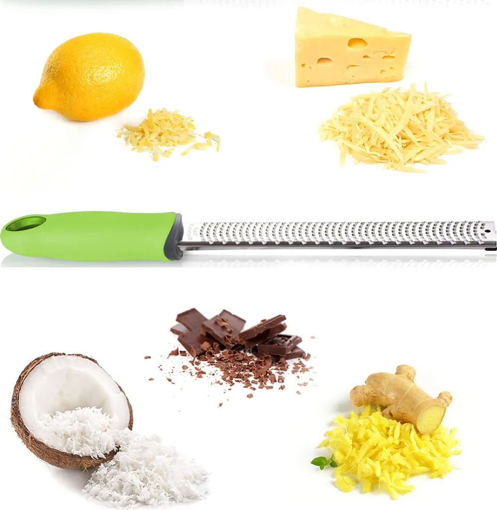 Muskatreibe: Parmesanreibe Feinreibe Rasiermesserscharf, Photo-geätzt, Edelstahl (Stabreibe) – Bild 4