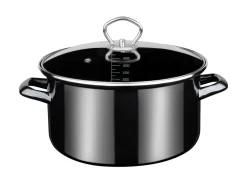 GSW Fleischtopf Profi-Black-Star Mit Glasdeckel 24cm