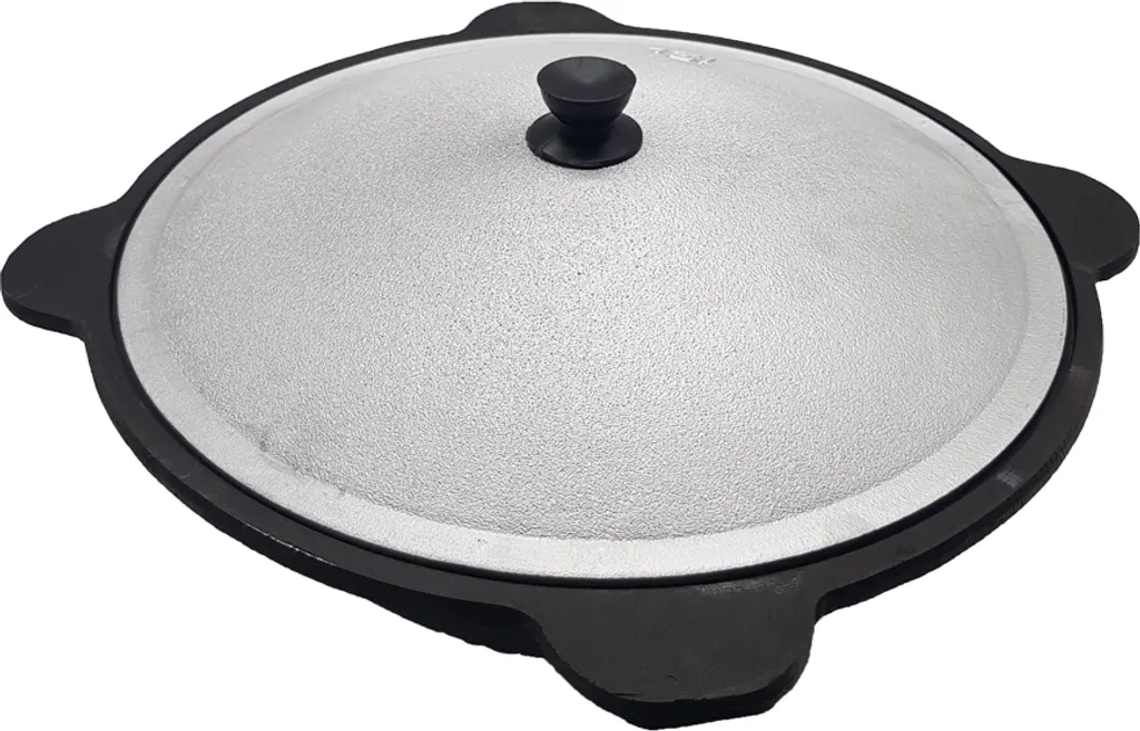 Kazan Gusseisen Mit Edelstahlsieb Usbekischer Kasan 16 Liter – Bild 5