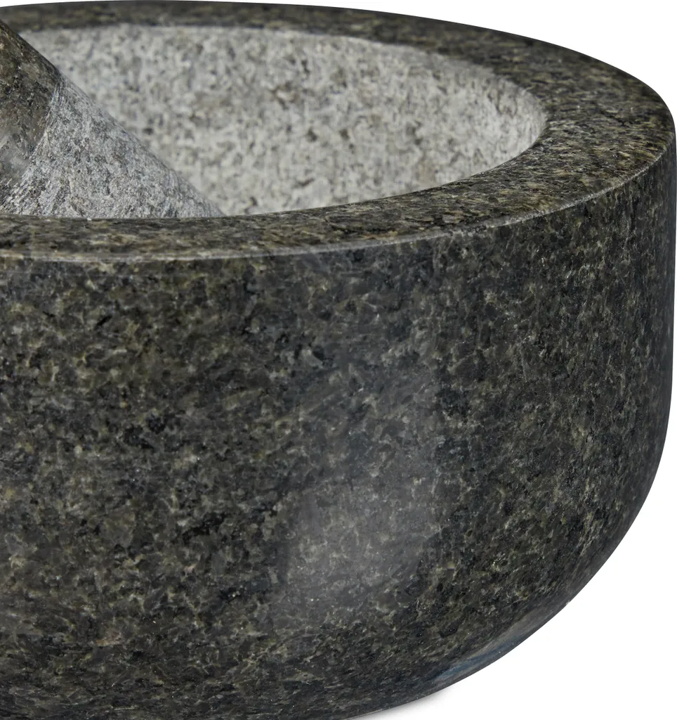 Relaxdays Granit Mörser Mit Stößel 16 Cm – Bild 6