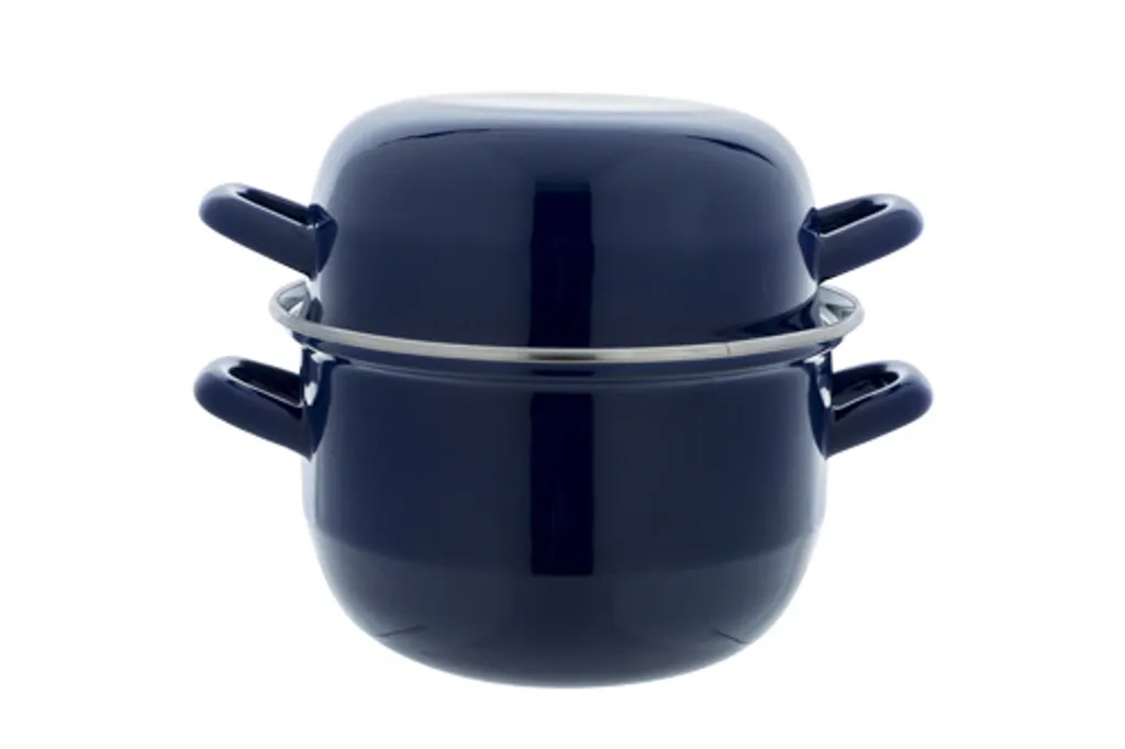 Muscheltopf - Blau - 1,2 Kg - 2,8 L - 18 Cm - Inox